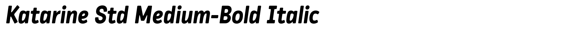 Katarine Std Medium-Bold Italic image